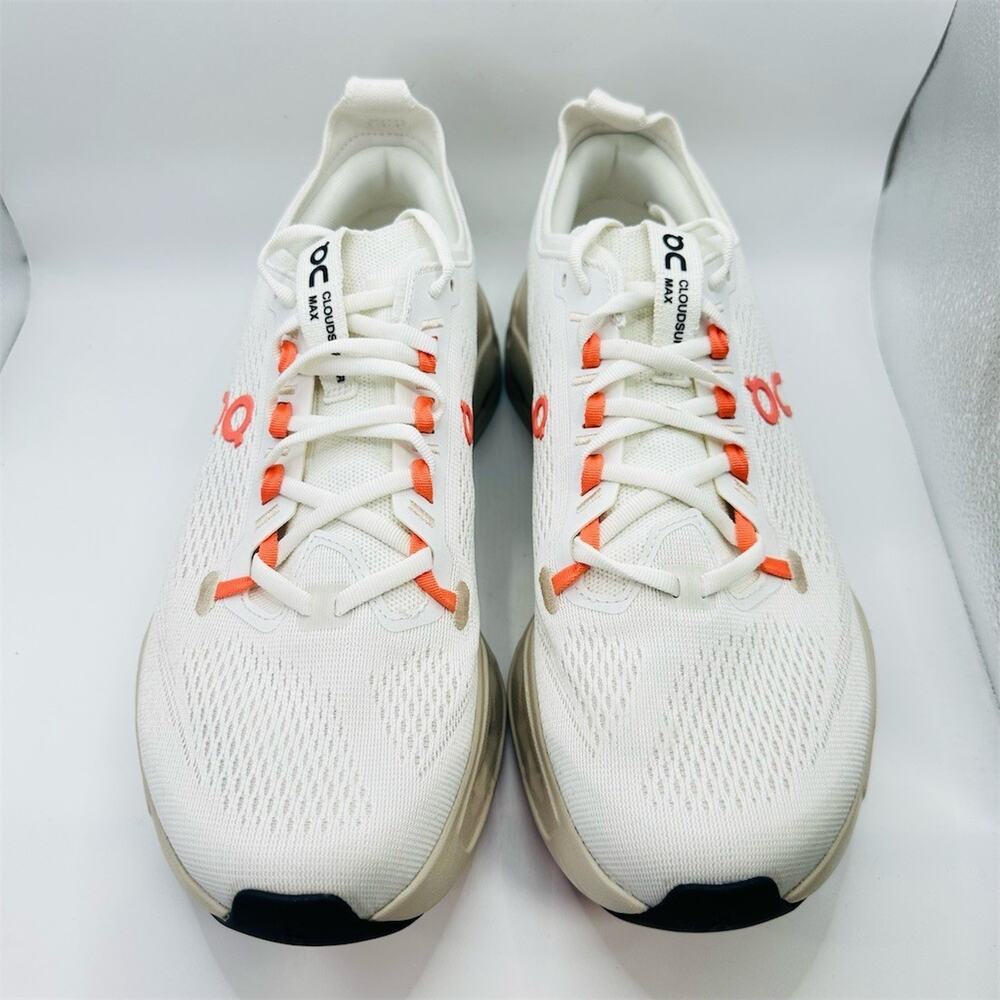 On Running Cloudnova Form 2 Sneakers Beige/White Orange Shoes | Men's Size 9.5 - Picture 4 of 11